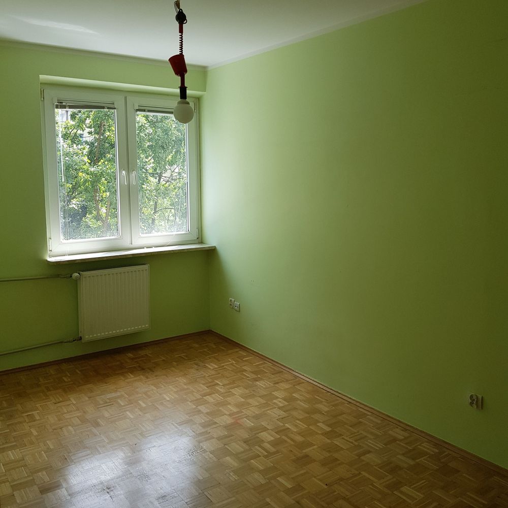 Zielony pokój przed remontem